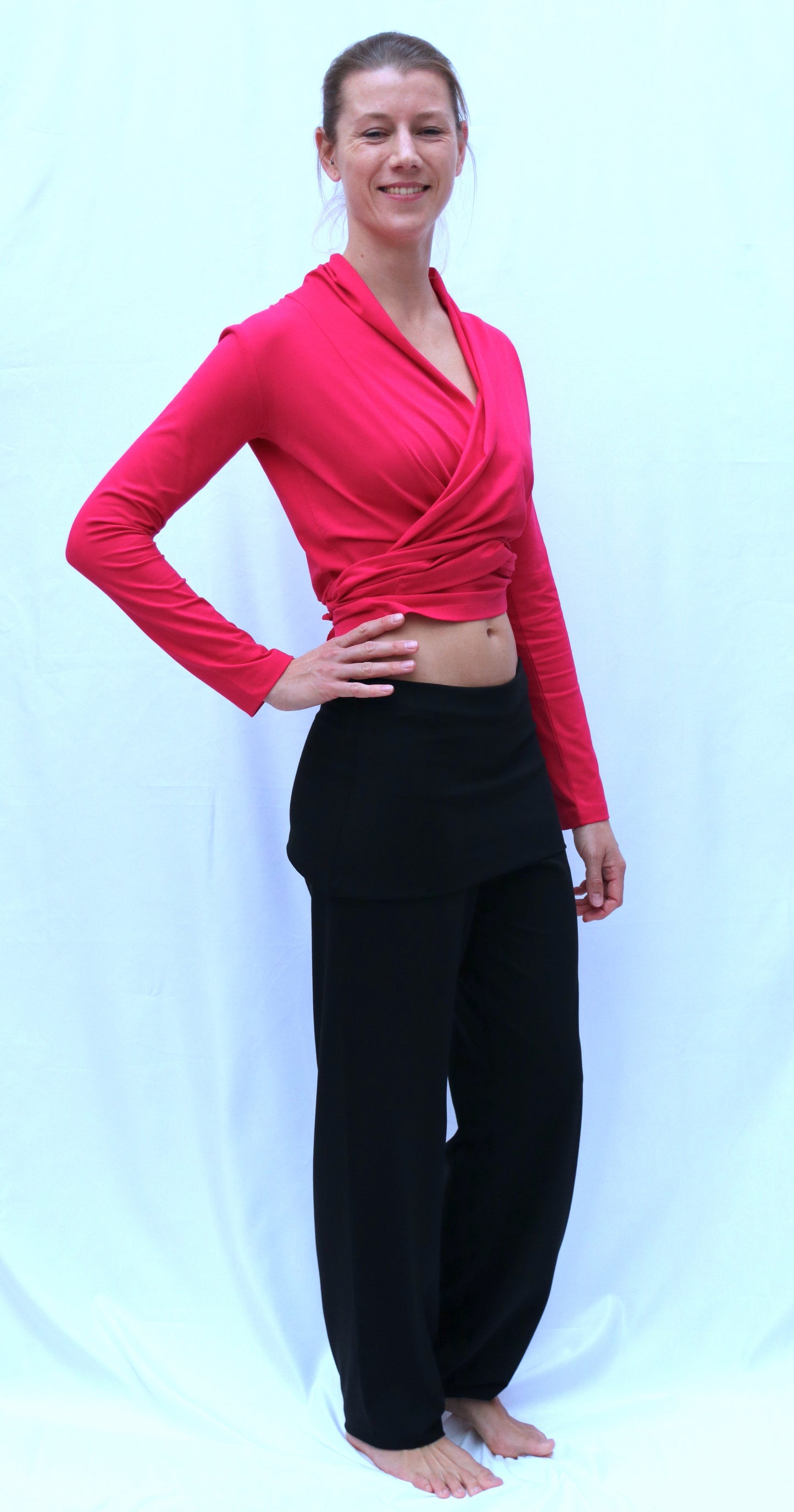 Yoga V-Shirt Farishta in organic cotton