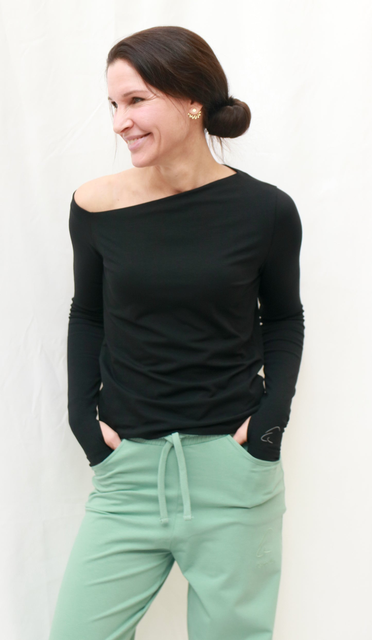 Asymmetrisches One-Shoulder-Shirt Divya