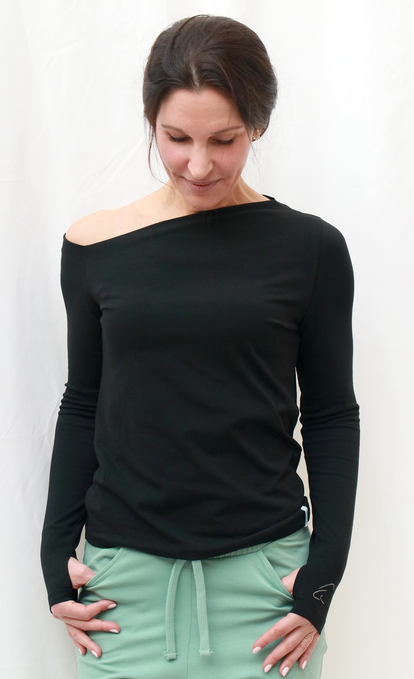 Asymmetrisches One-Shoulder-Shirt Divya