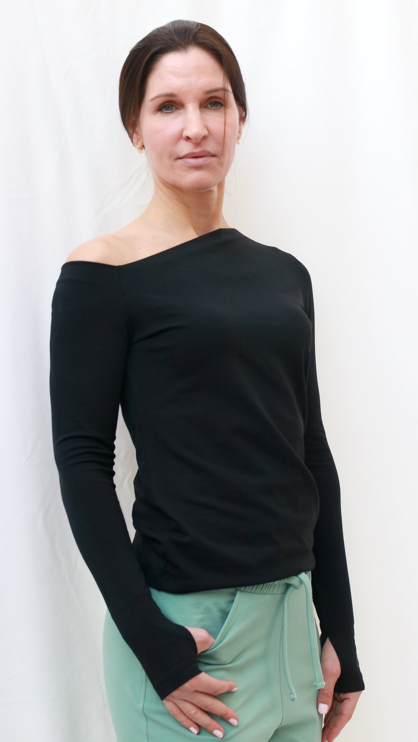 Asymmetrisches One-Shoulder-Shirt Divya