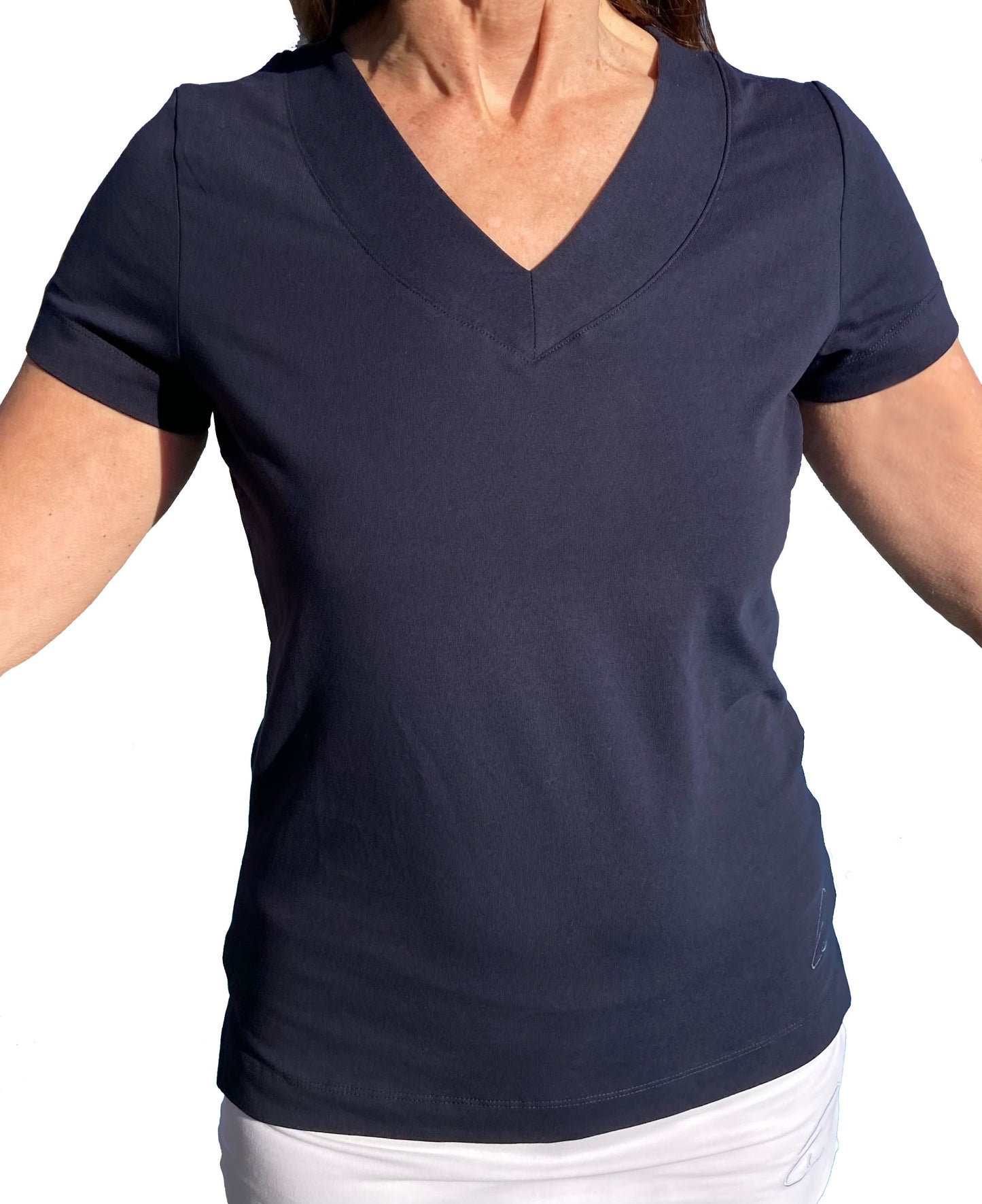 Yoga V-Shirt Farishta in organic cotton