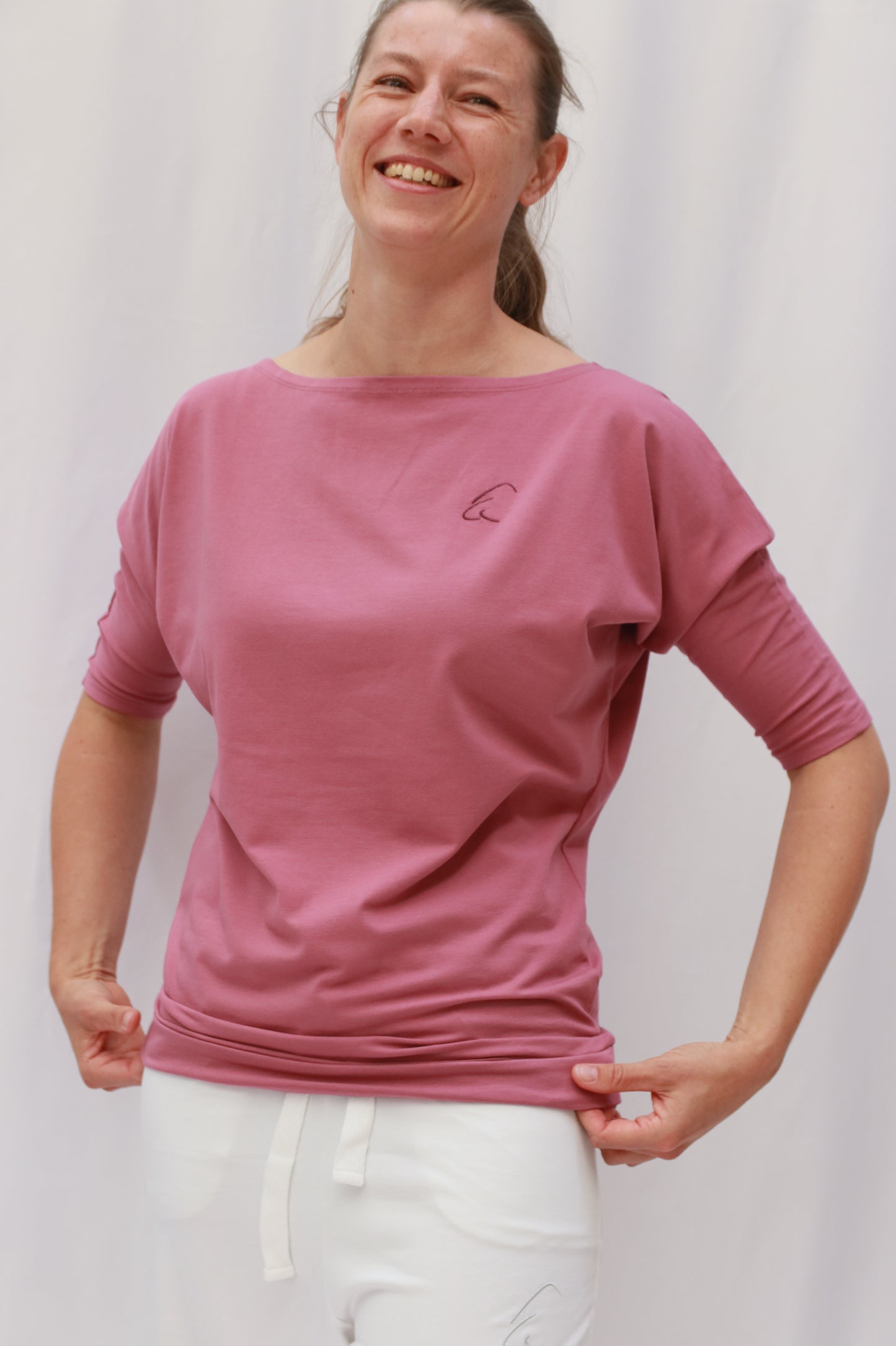 Yoga Halbarmshirt Sadaa mit U-Boot-Ausschnitt