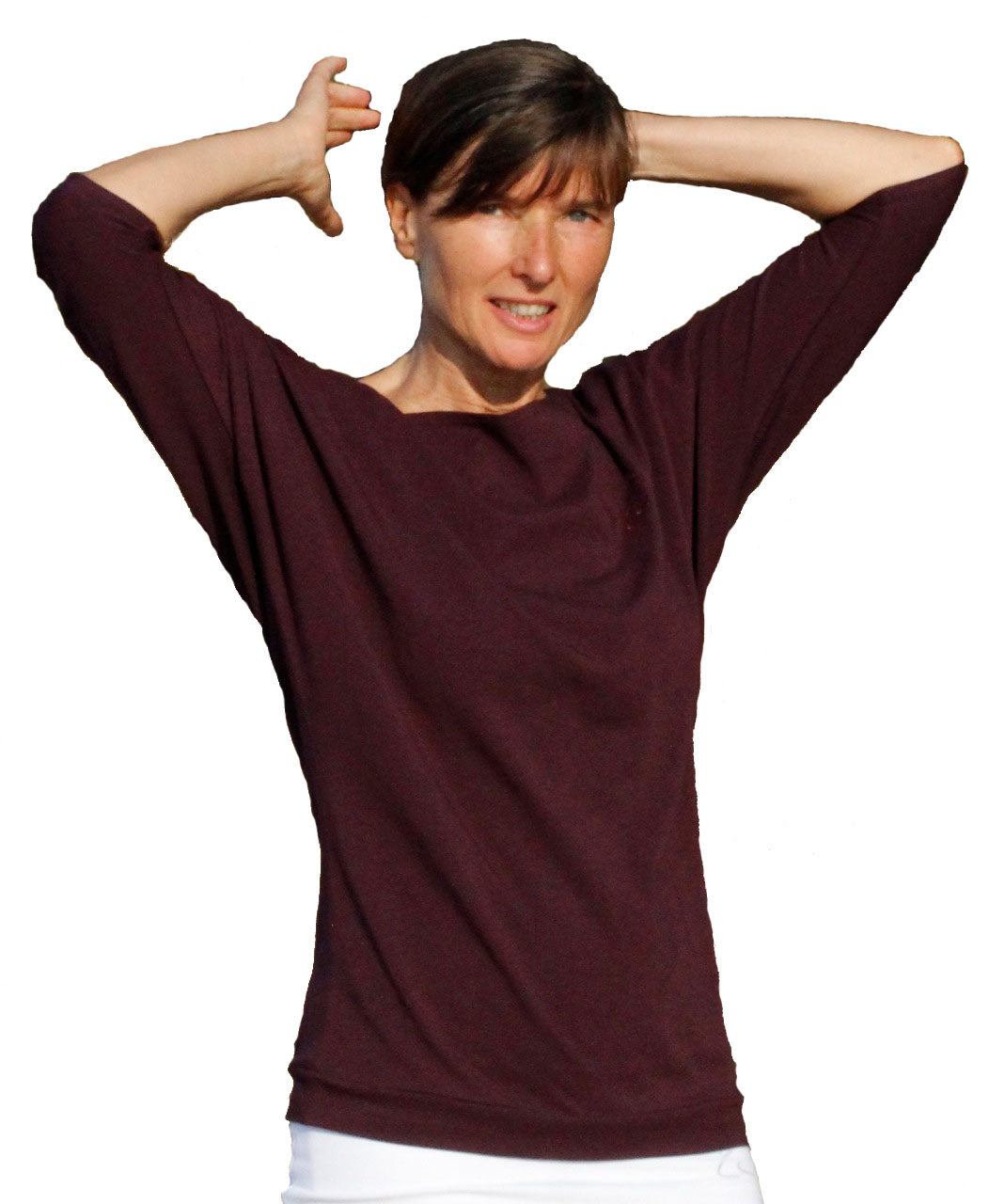 Yoga V-Shirt Farishta in organic cotton